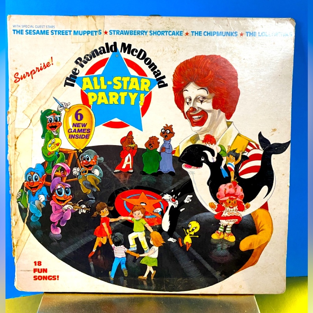 The Ronald McDonald All-Star Party VTG Vinyl Record With Special Guest Stars